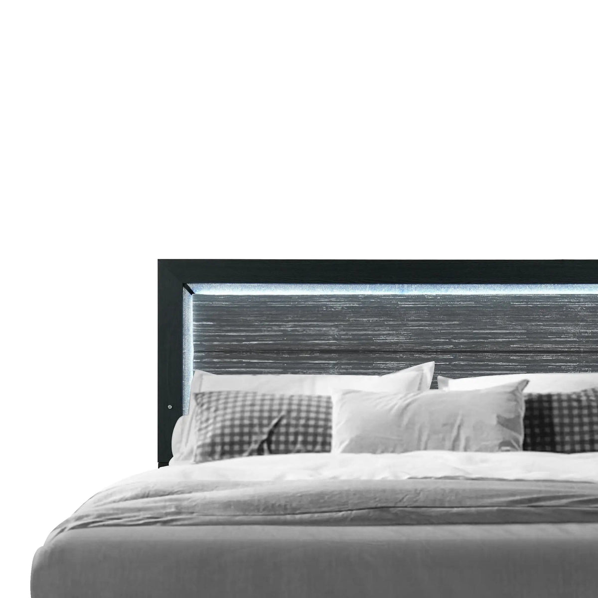 Carlos Modern Design Bed With LED | 3 Pieces | Wood | Bedroom