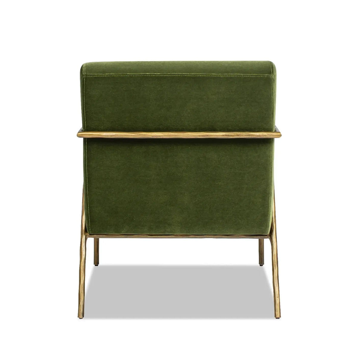 Aerin Hammered Brass Upholstered Accent Arm Chair | 2 Pieces | Iron & Metal | Living Room