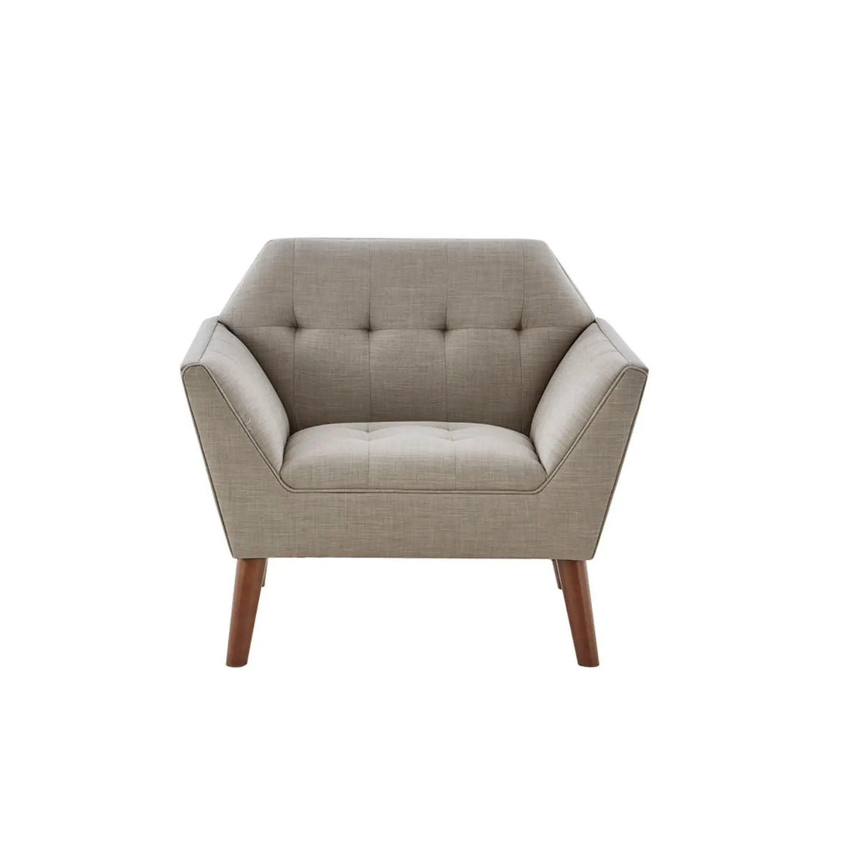 Modern Lounge Chair | Button Tufting | Mid-Century Design | Comfortable Armrests