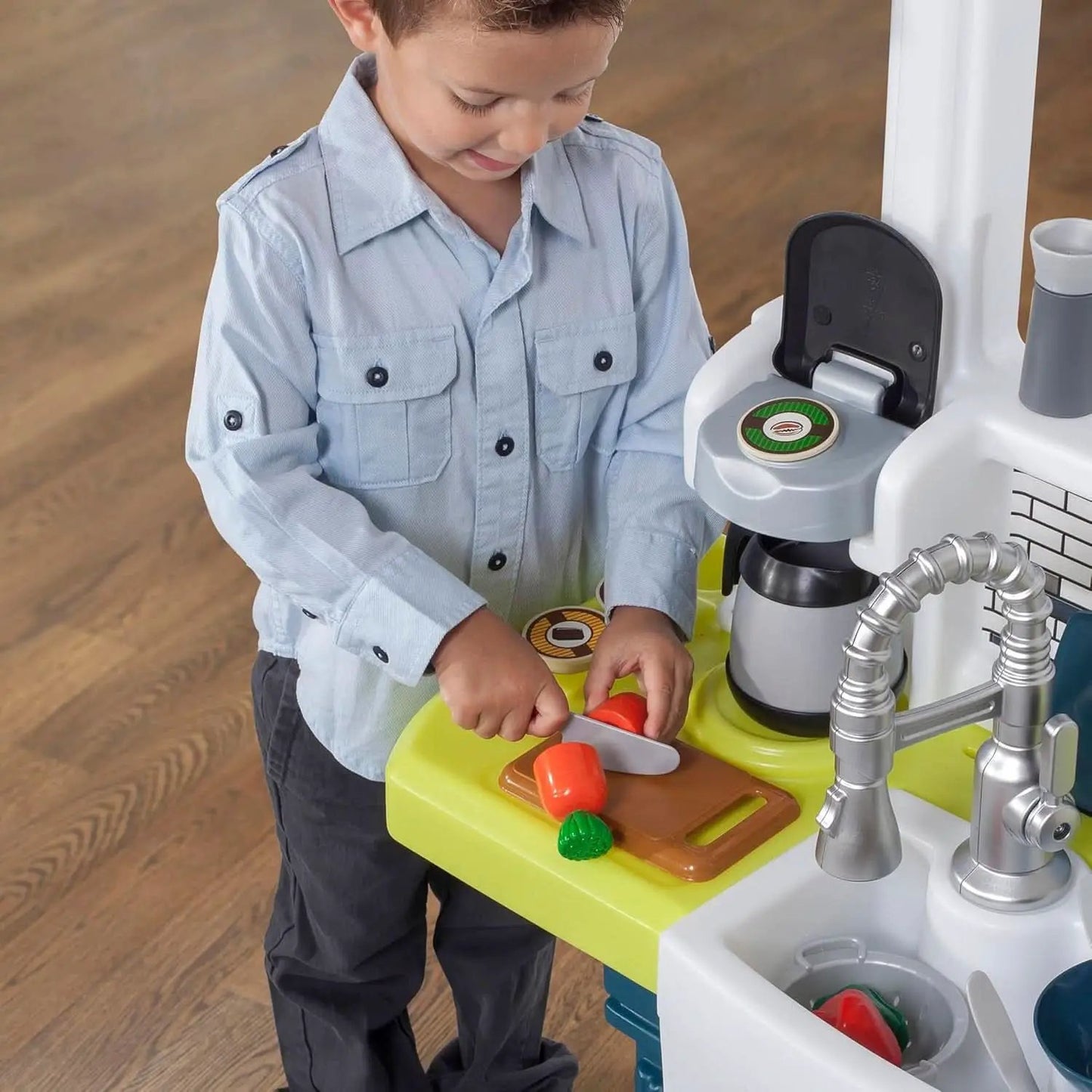 Durable Plastic Kids Kitchen Playset Bright Lights from PriceLows™