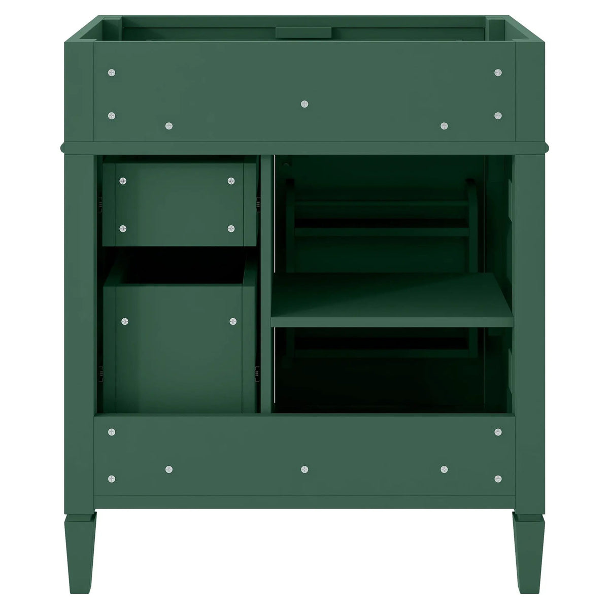 Bathroom Vanity | 3 Drawers | Blue Finish | Tip Out