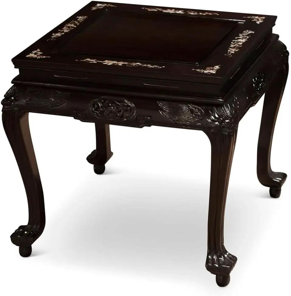 Dark Cherry Rosewood Mother Pearl Motif Living Room Set from PriceLows™
