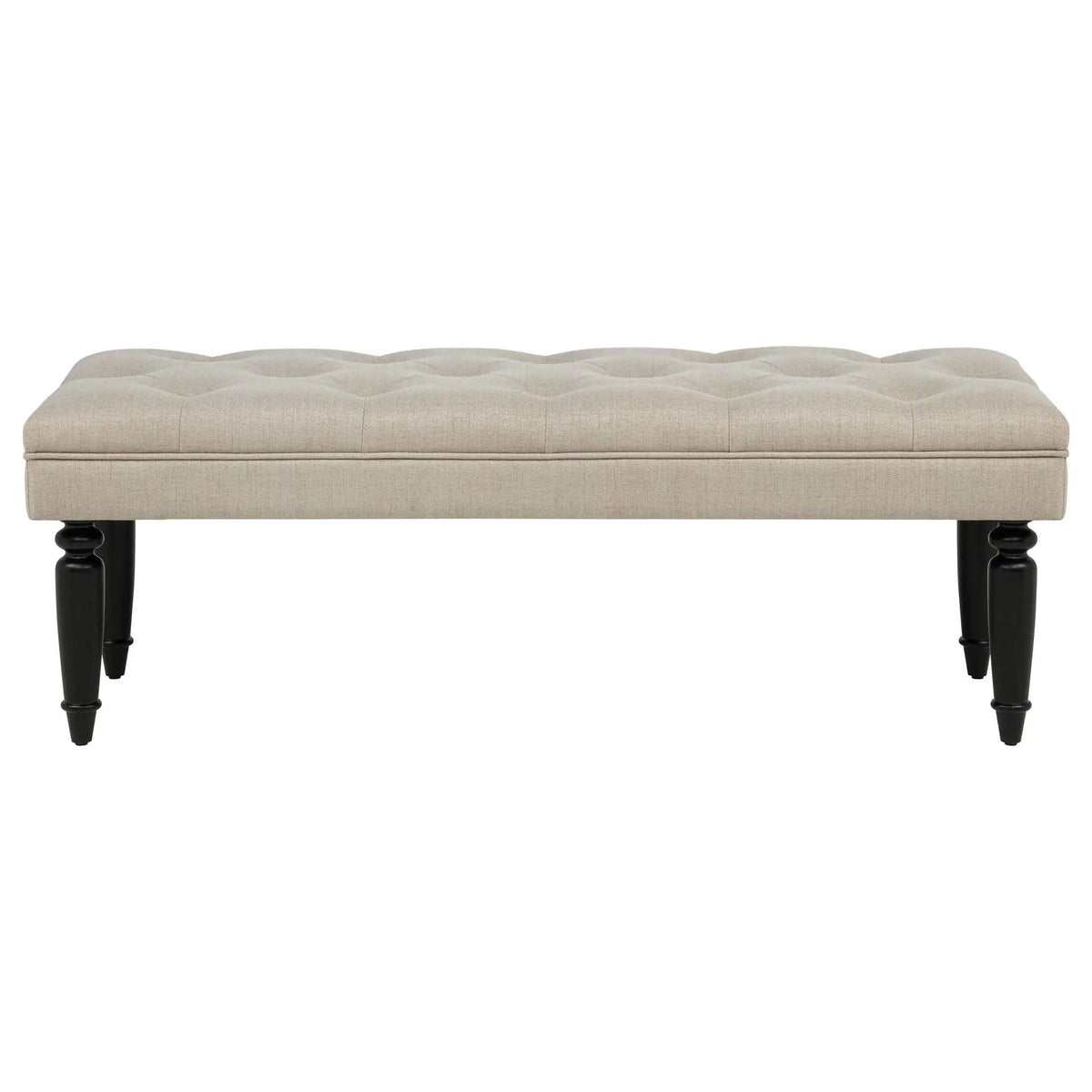 Marsha 52-inch Upholstered Entryway Accent Bench Latte | 52.25 x 19.75 x 18 in | Living Room Furniture | Living Room