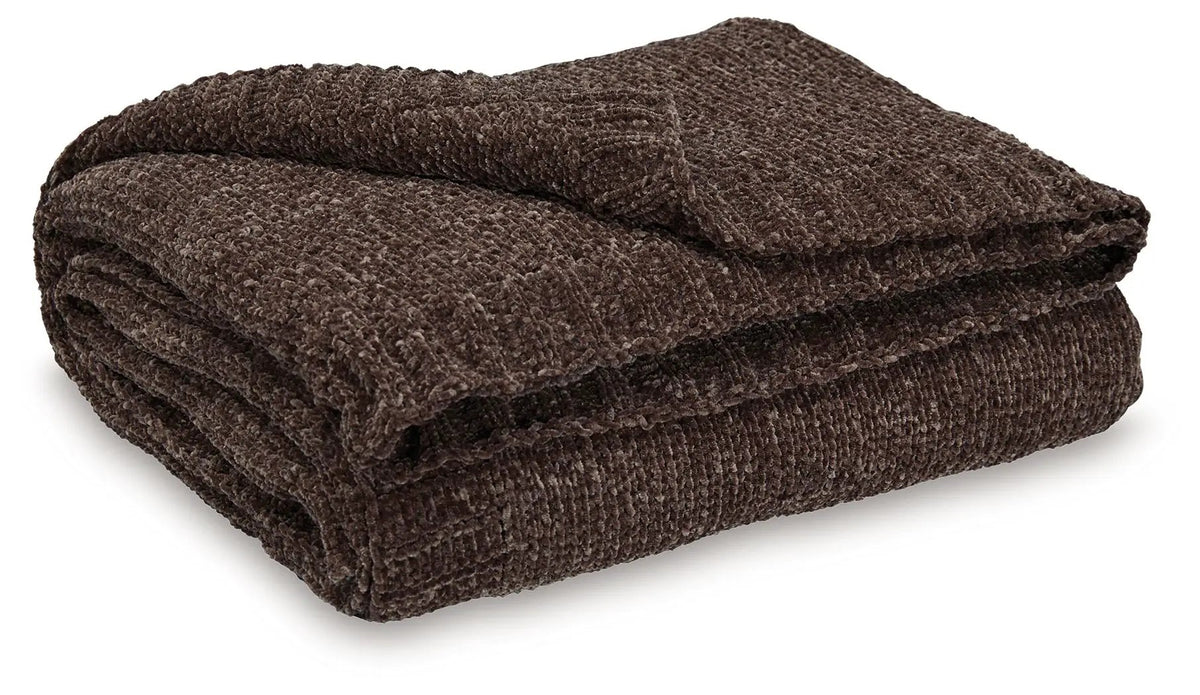 Anawood Knit Throw Blanket | Neutral Hue | Textural Knit Construction | 50 x 60 Inch