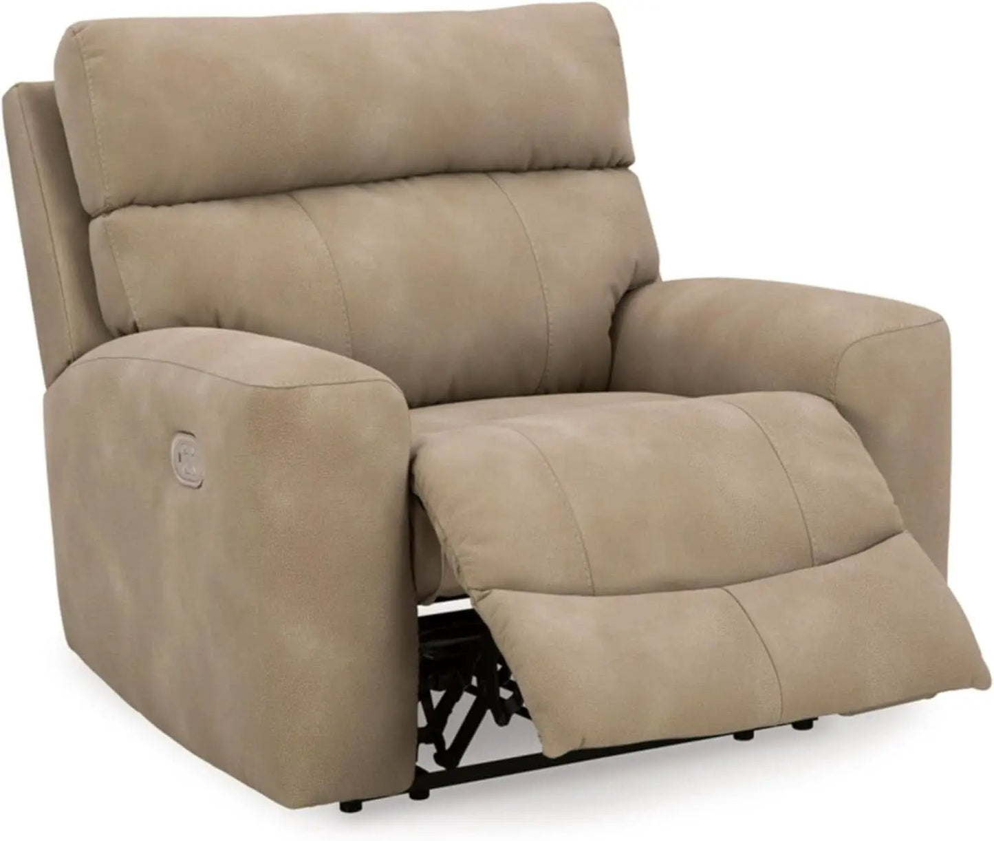 Wall Hugger Power Recliner Light Brown With USB Ports from PriceLows™