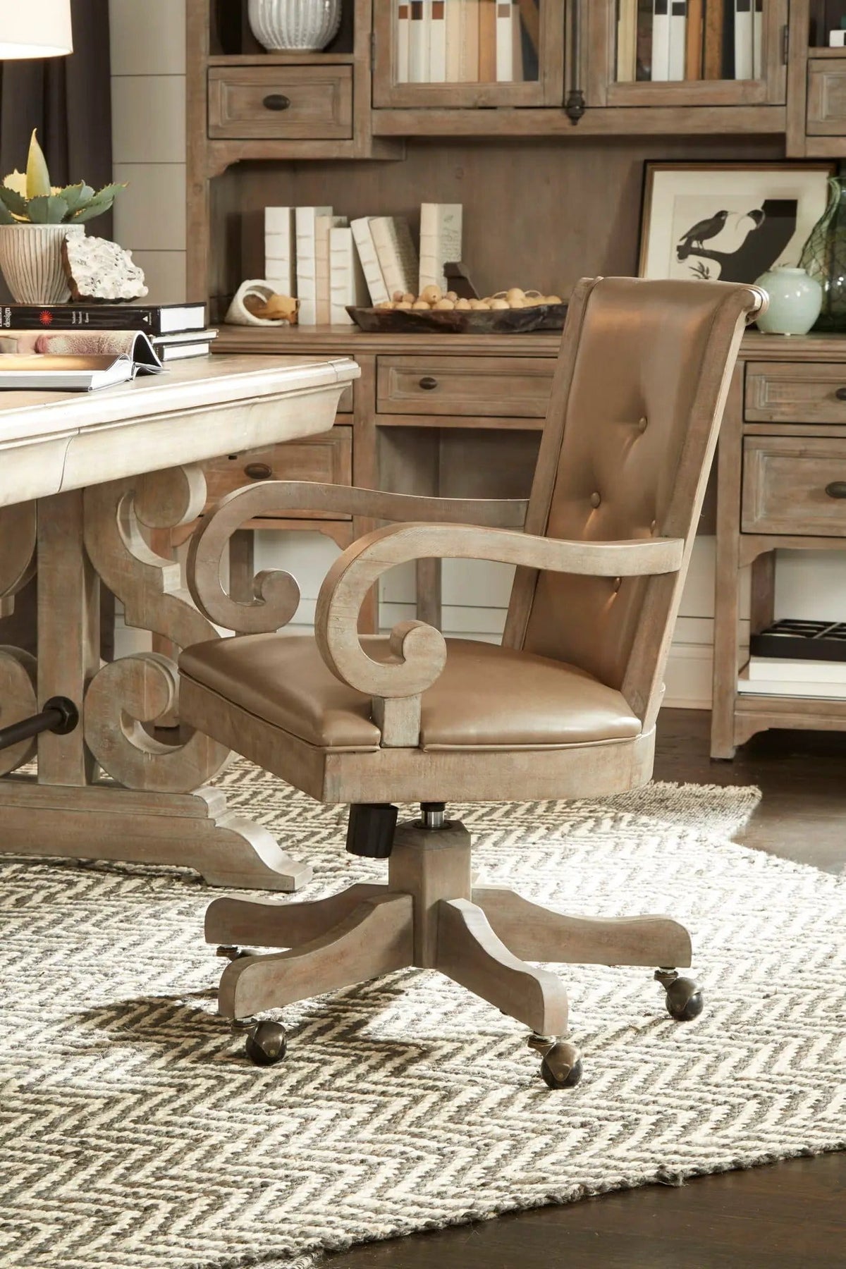 Tinley Park Fully Upholstered Swivel Chair | 26.16 x 22.5 x 36.25 in | Wood | Dove Tail Gray