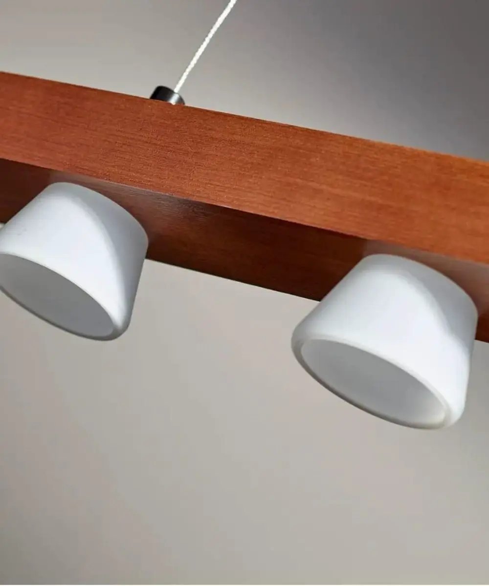 Modern LED Pendant Light | 4 Light | Height Adjustable | 24 Inch