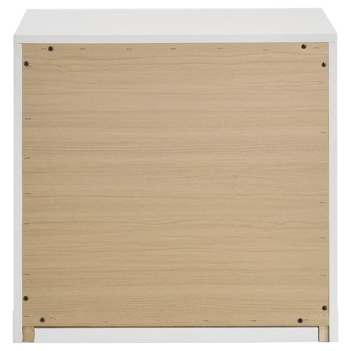 Ines 2-drawer Nightstand Bedside Table White High Gloss | 23.5 x 17 x 23.25 in | 2-Drawer | Bedroom