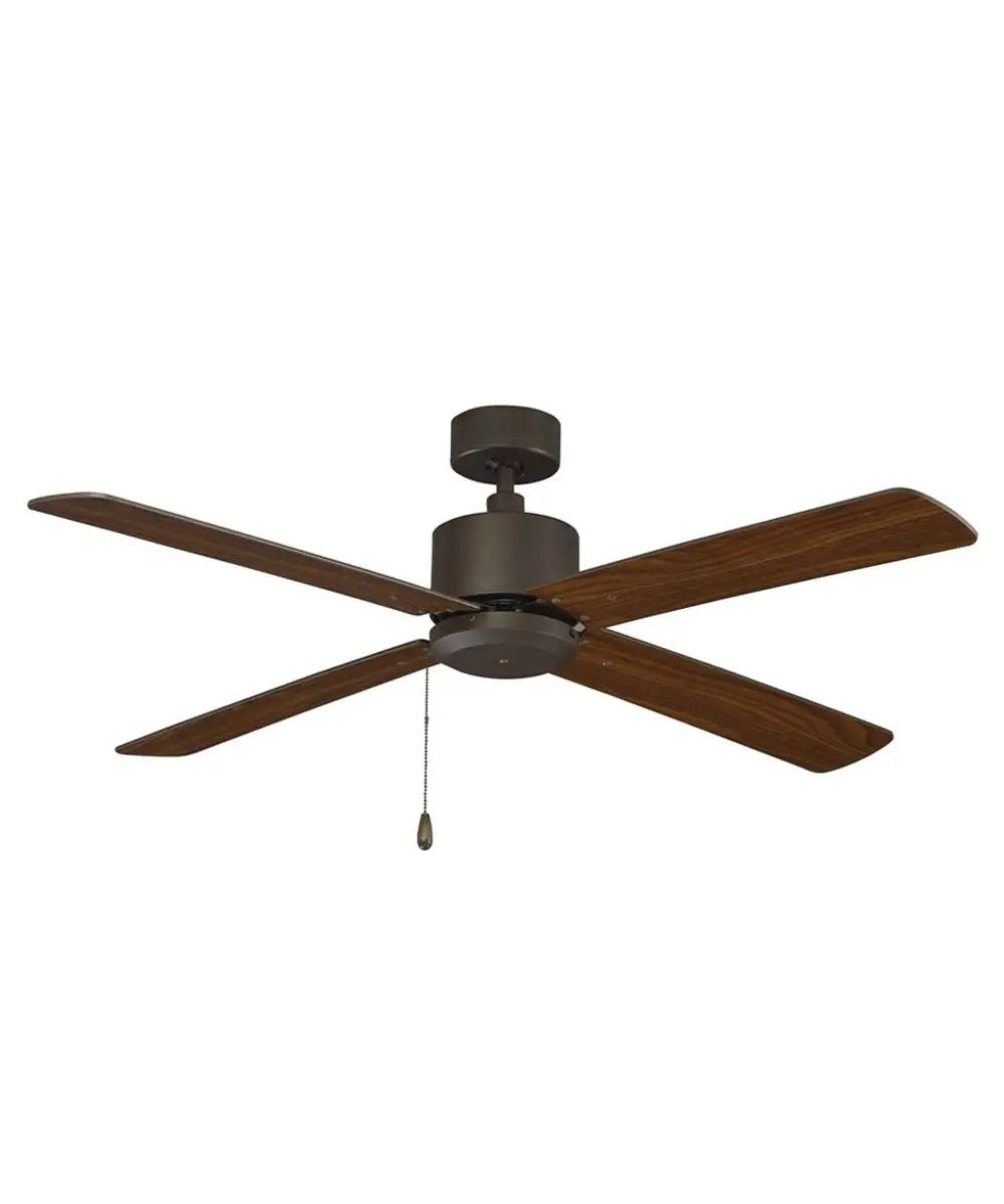 Ceiling Fan | 52 Inch | 4 Blade | Oil Rubbed Bronze Walnut