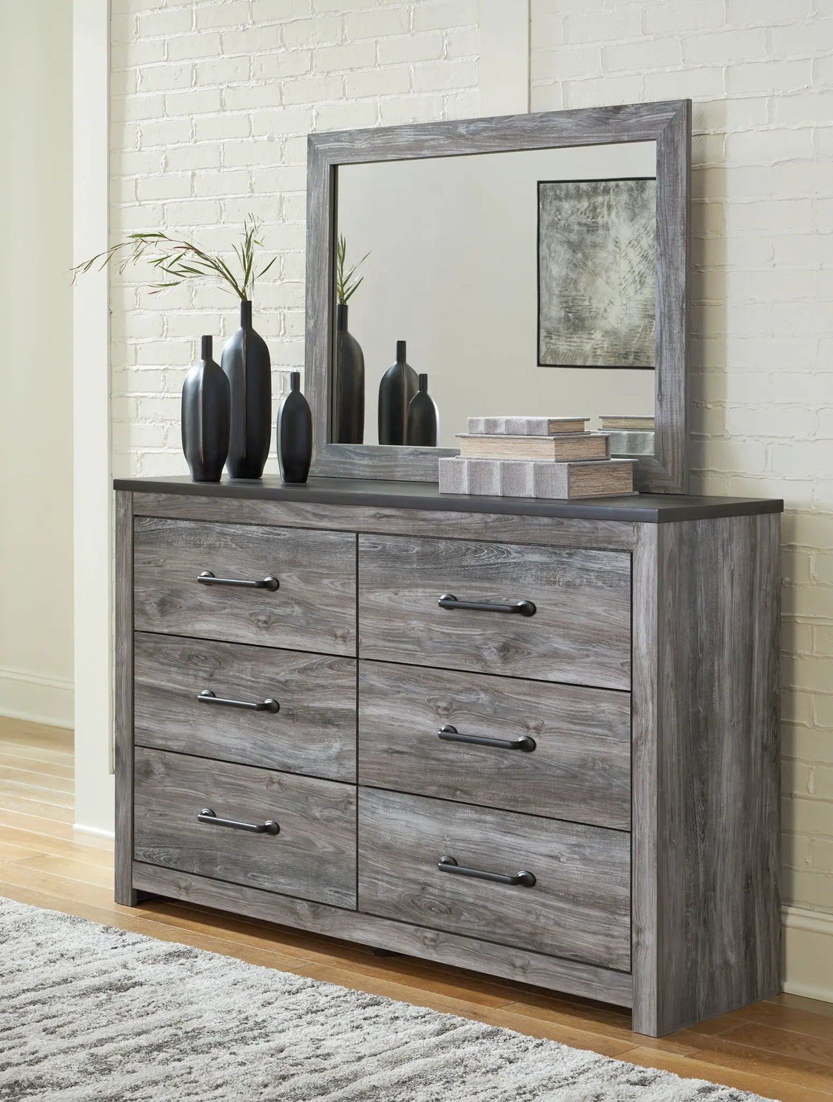 Bronyan 4-Piece Bedroom Set | Wood-Like Appeal | Neutral Tones | Textured Look