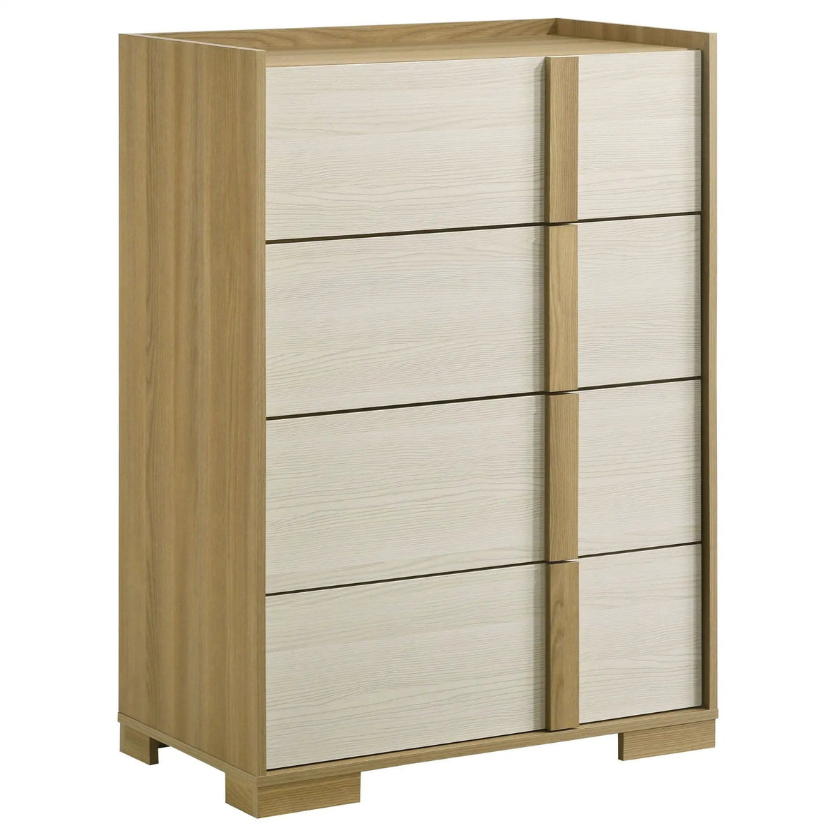 Hyland 4-drawer Chest of Drawers | 31 x 17.25 x 44 in | Engineered Wood & Metal | Natural