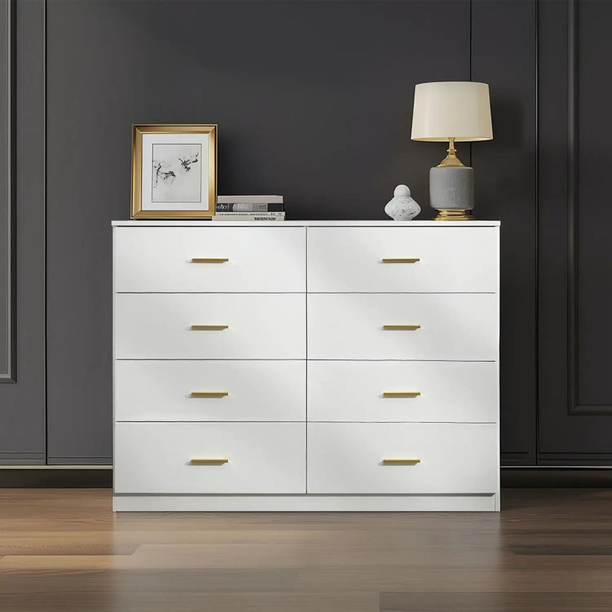 Modern Bedroom Dresser | Engineered Wood | Spacious Drawers