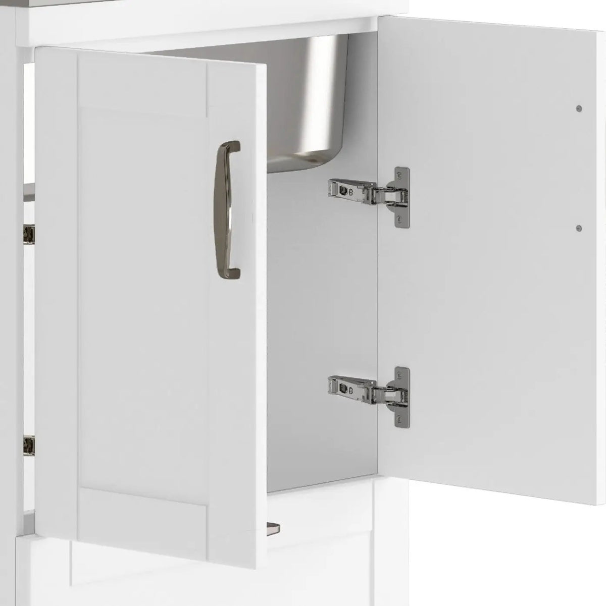 Reed Deluxe Laundry Cabinet | Pull-Out Faucet | Stainless Steel Sink | Two Doors And Bottom Drawer