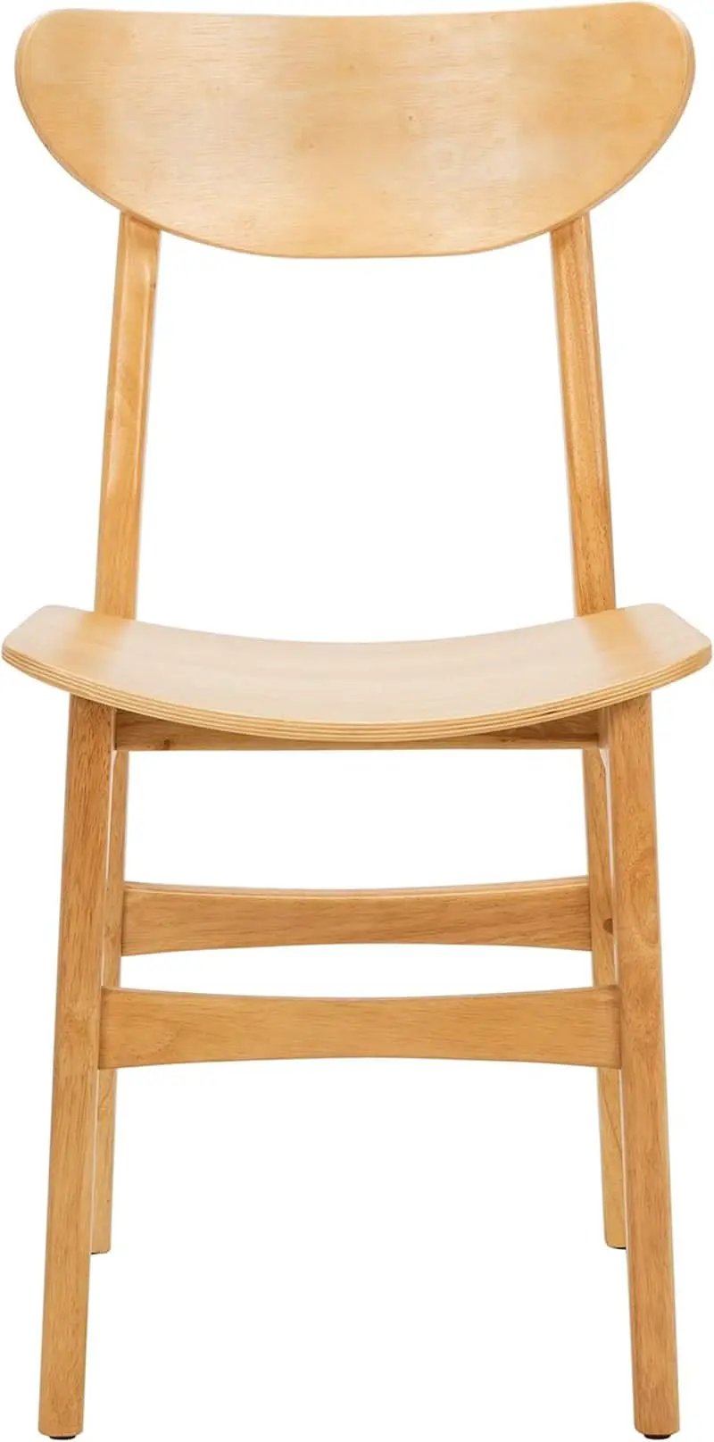 Dining Chairs Set Natural Wood Mid Century Retro 2 Chairs from PriceLows™