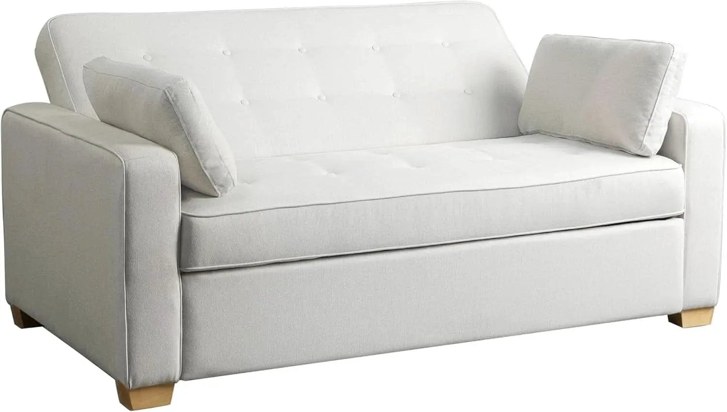 Queen Size Convertible Sleeper Sofa Oyster Upholstery from PriceLows™