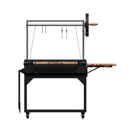 Heavy-Duty Argentine Santa Maria Heritage Wood Fire And Charcoal BBQ Grill | Steel | Outdoor Grill | Outdoor Living