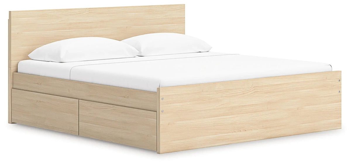 Onita Panel Platform Bed | Minimal Design | Ultra-Clean Lines | Easy-Elegant Solid Finish
