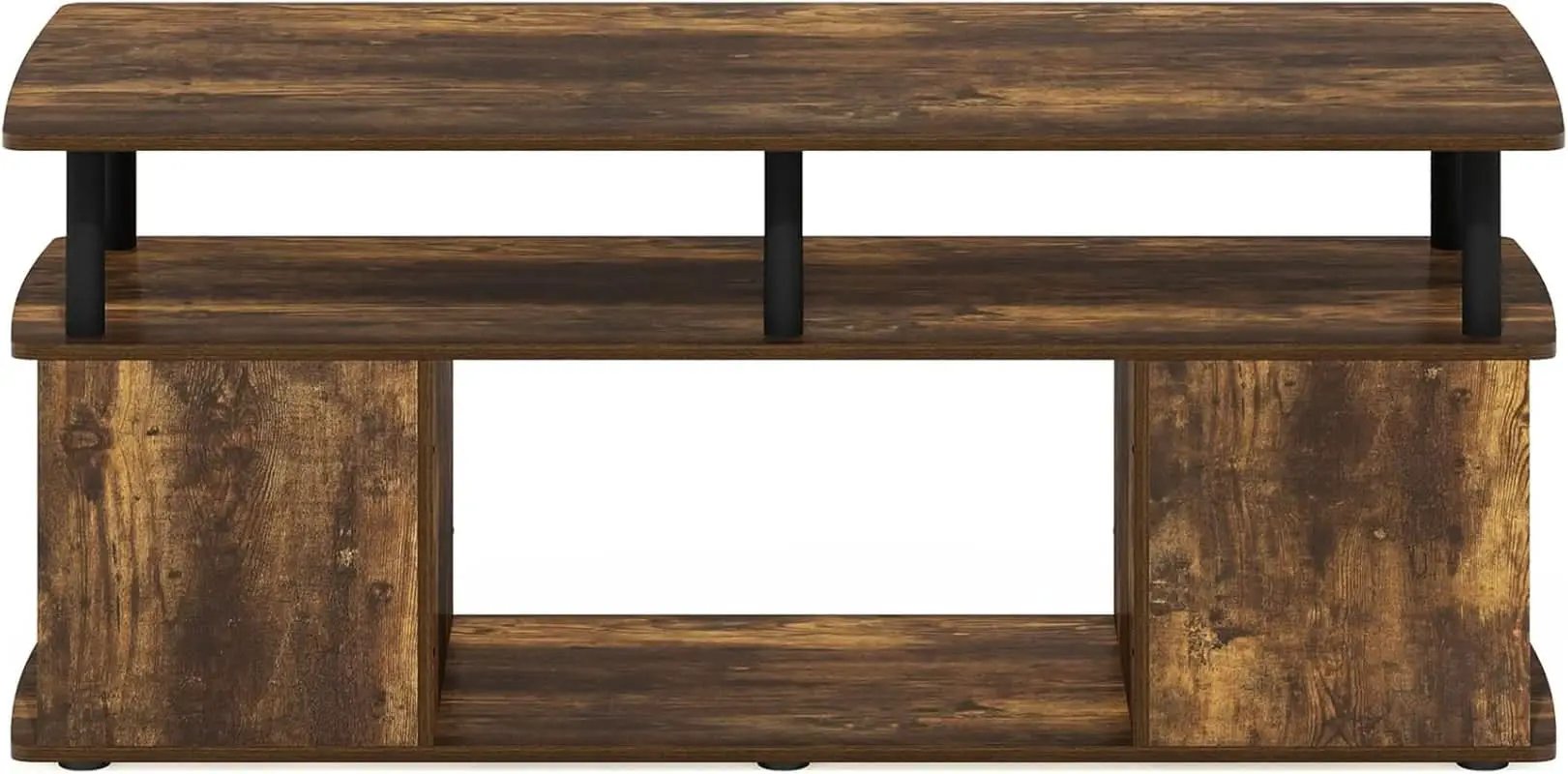 TV Stand For 50 Inch TVs Amber Pine Black Rustic Modern from PriceLows™