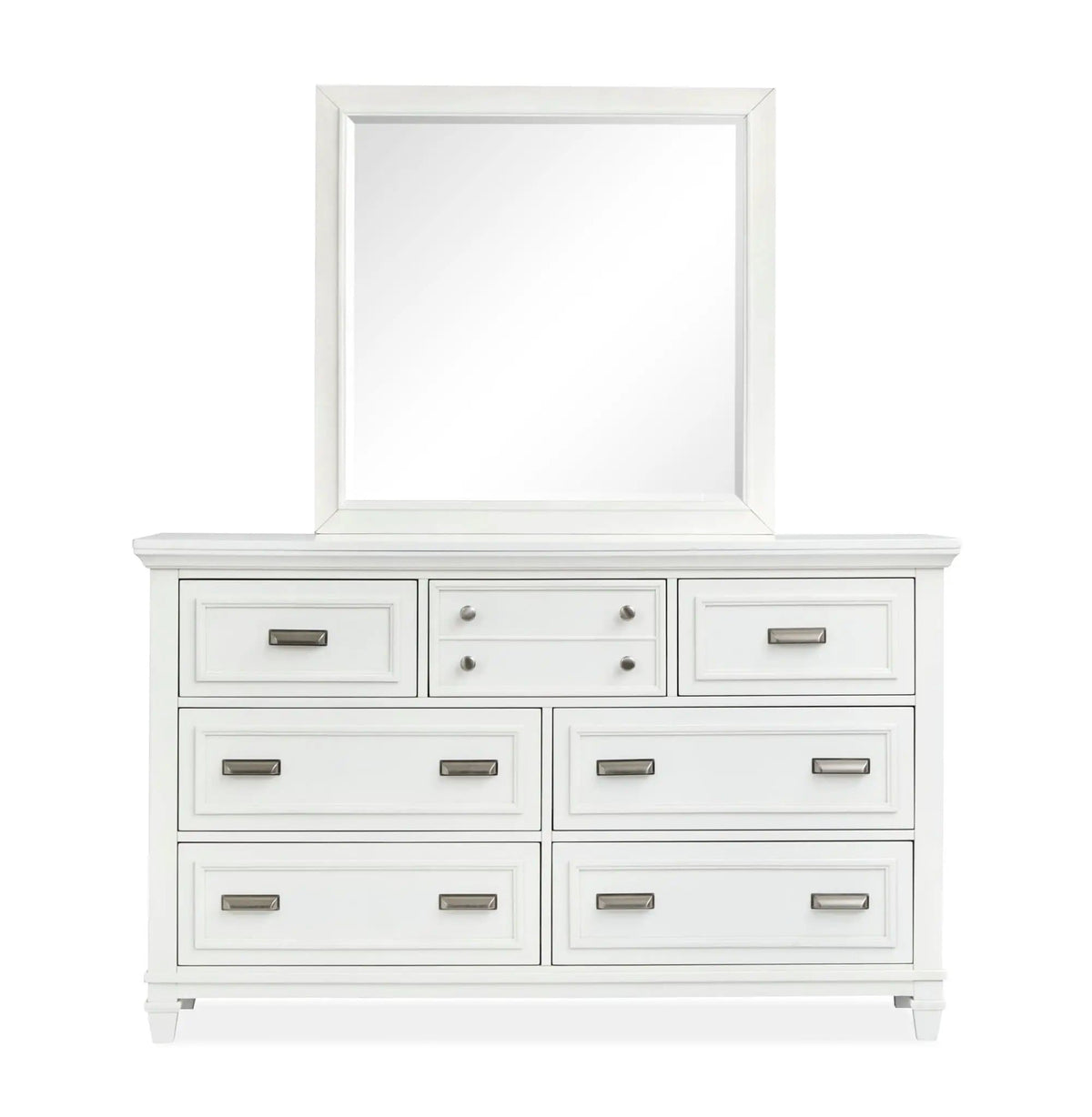 Charleston Drawer Dresser With Landscape Mirror | 2 Pieces | Bedroom Furniture | Bedroom