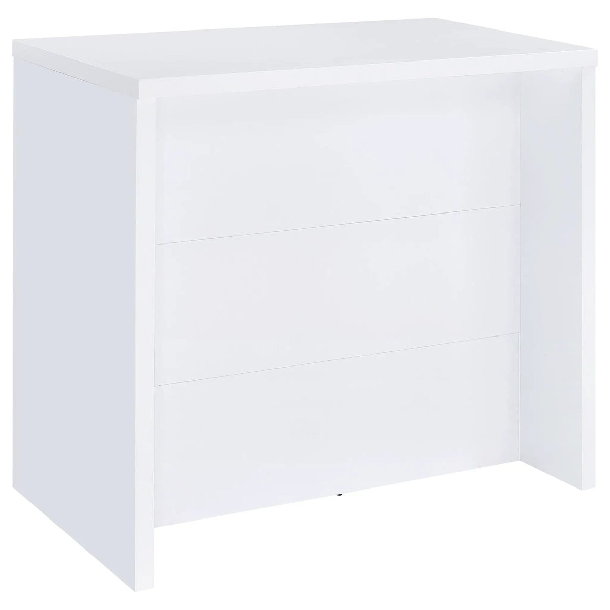 Topanga Engineered Wood Freestanding Home Bar | 47.25 x 23.5 x 43.5 in | Engineered Wood & Metal | White