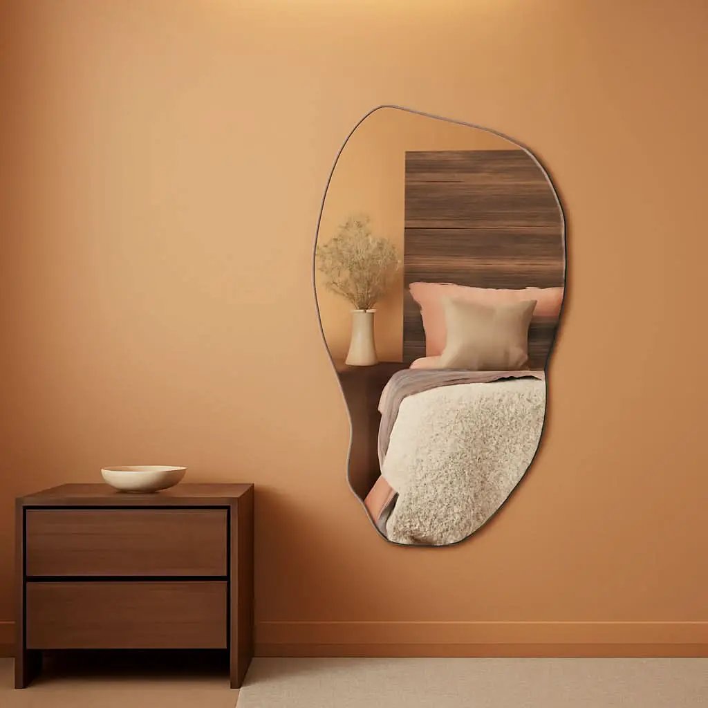Irregular Asymmetrical Decorative Wall Mirror 31.5 x 17.7 from PriceLows™