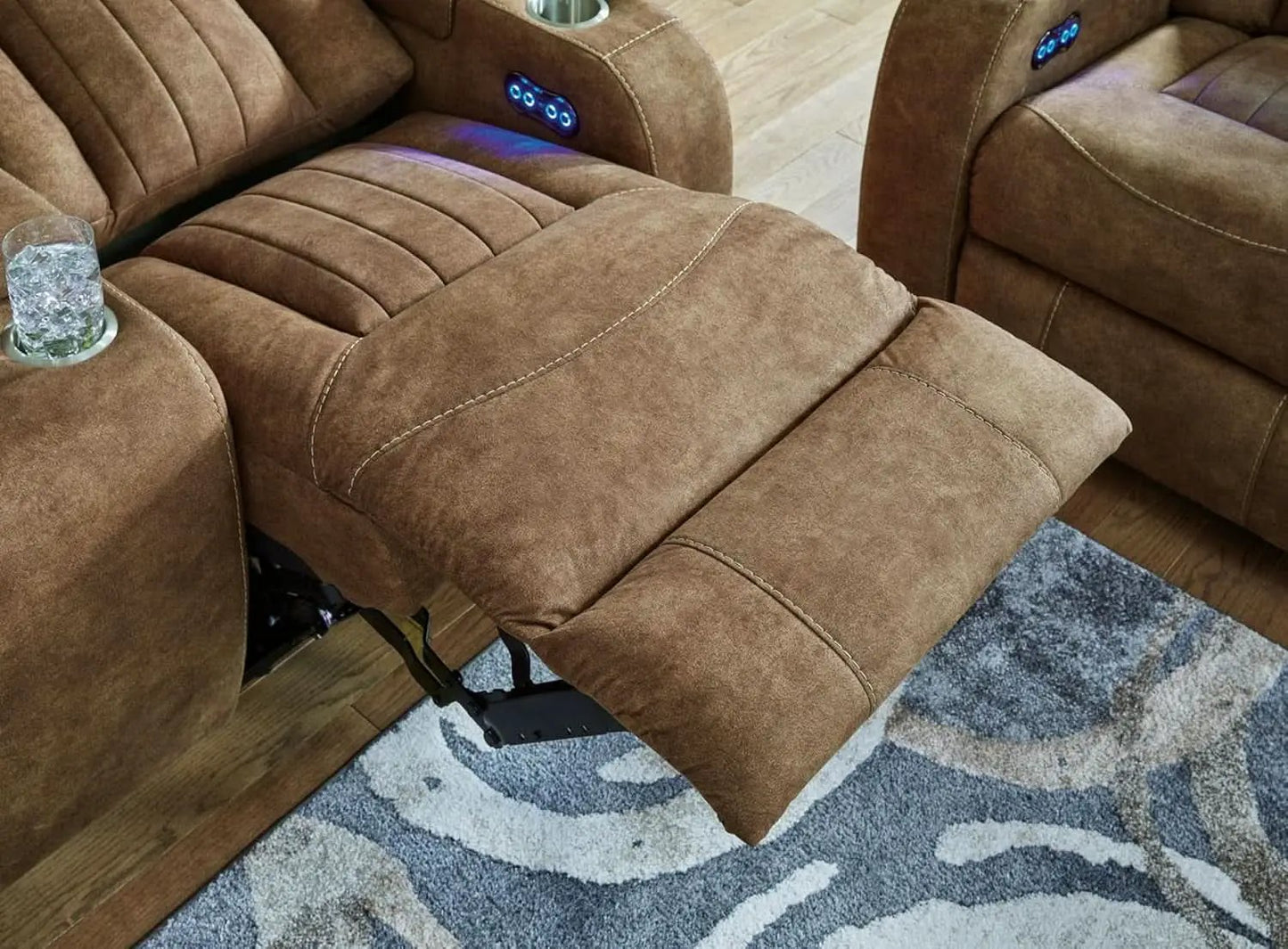 Wolfridge Dark Brown Power Recliner With USB Ports from PriceLows™