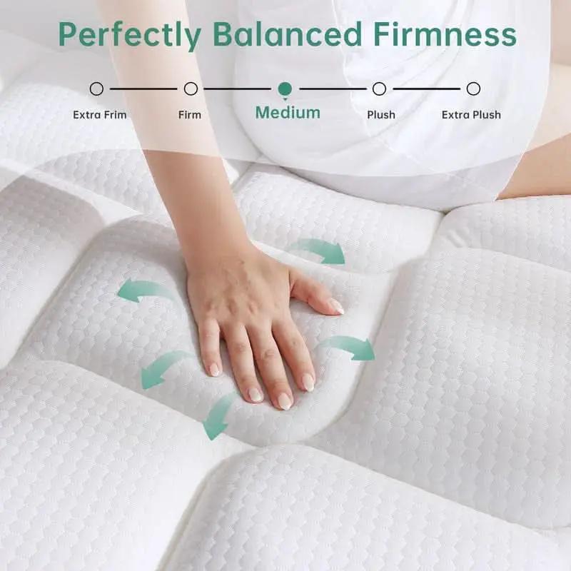 Queen Size Hybrid Memory Foam Mattress Stabilizing from PriceLows™