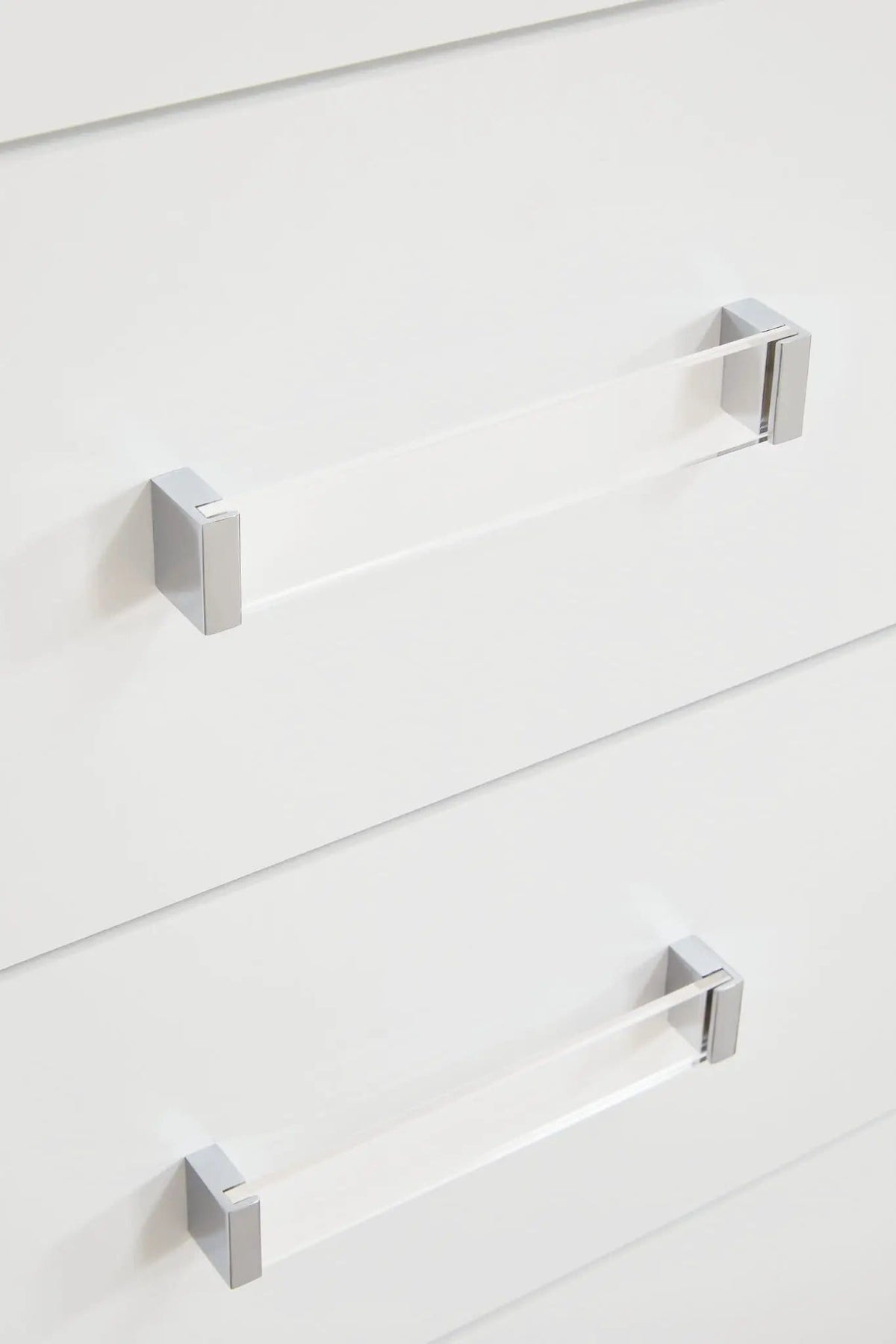 Maeling Two Drawer Night Stand Accent Nightstand | 2 Pieces | Acrylic | Bedroom