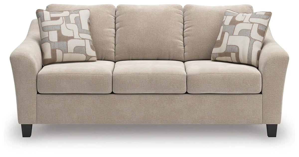 Willarae Queen Sofa Sleeper | 92 x 40 x 40 in | Metal & Wood | Taupe