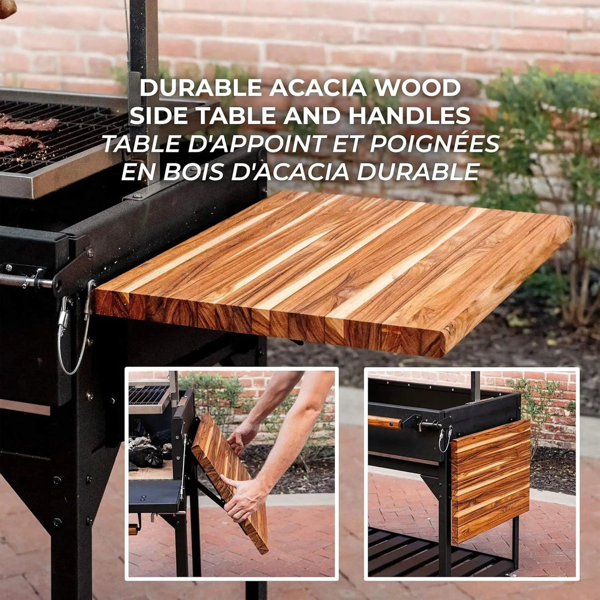 Heavy-Duty Argentine Santa Maria Wood Fire And Charcoal BBQ Grill With Brasero | Steel | Outdoor Grill | Outdoor Living