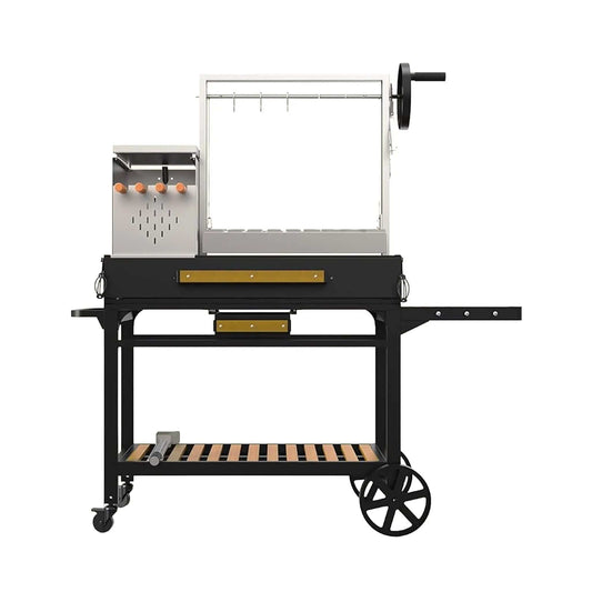 Heavy-Duty Argentine Santa Maria All-In-One BBQ Grill With Brasero | Wood | Outdoor Grill | Outdoor Living