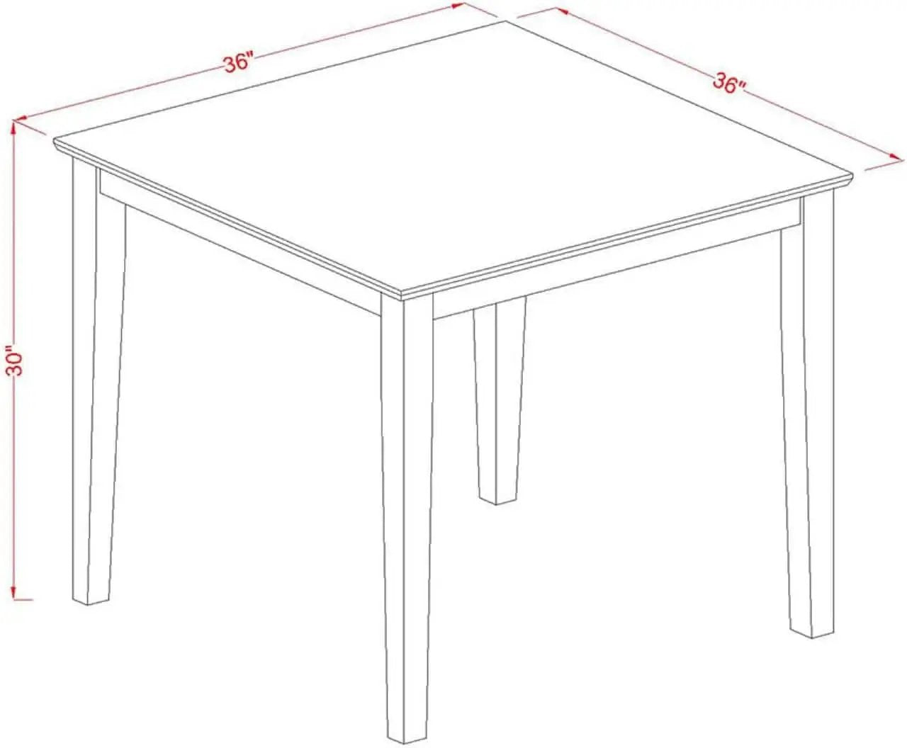 OXAN5OAKCProductLine Oak Kitchen Table Set For4 LinenChairs from PriceLows™