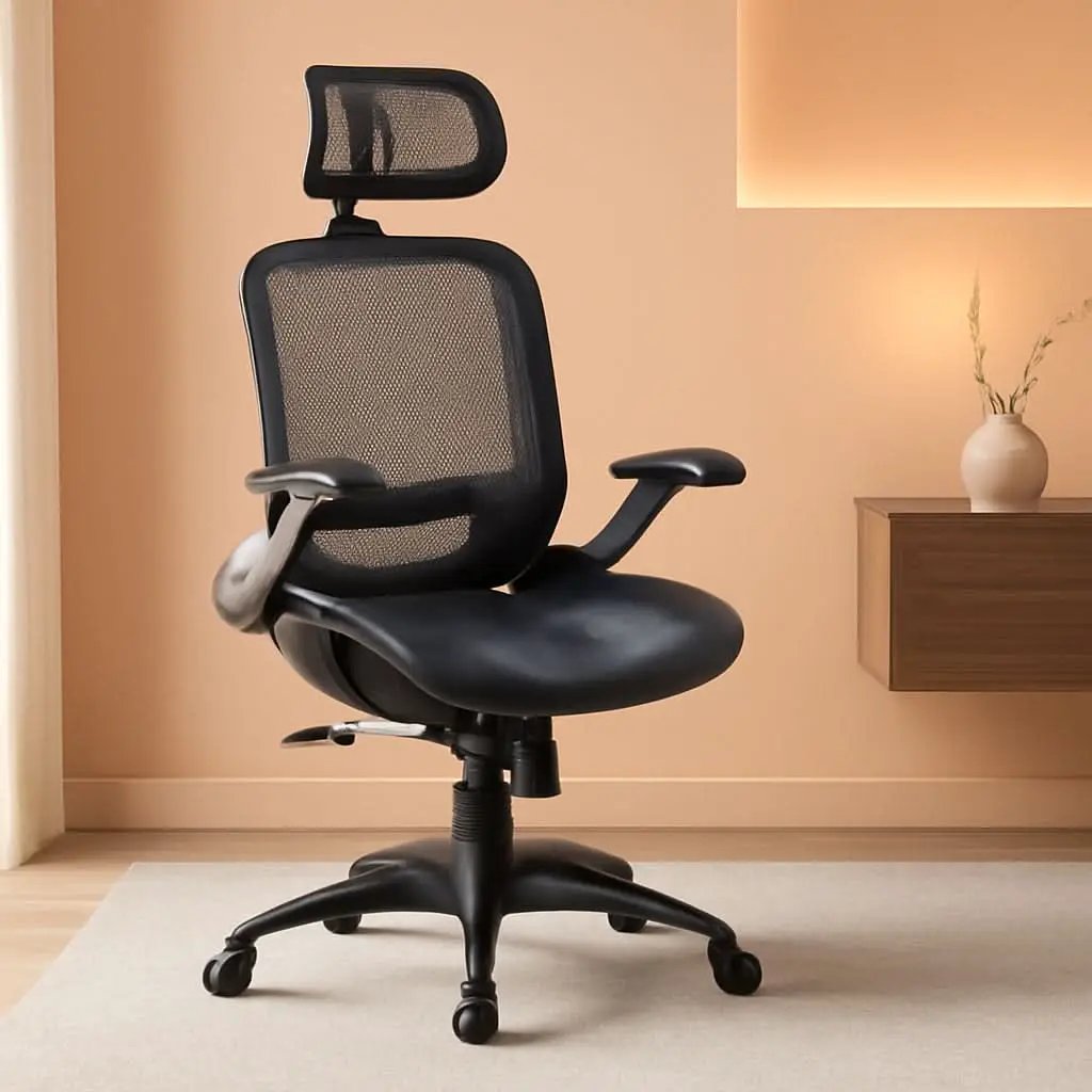 Ergonomic Adjustable High Back Mesh Office Chair Grey from PriceLows™