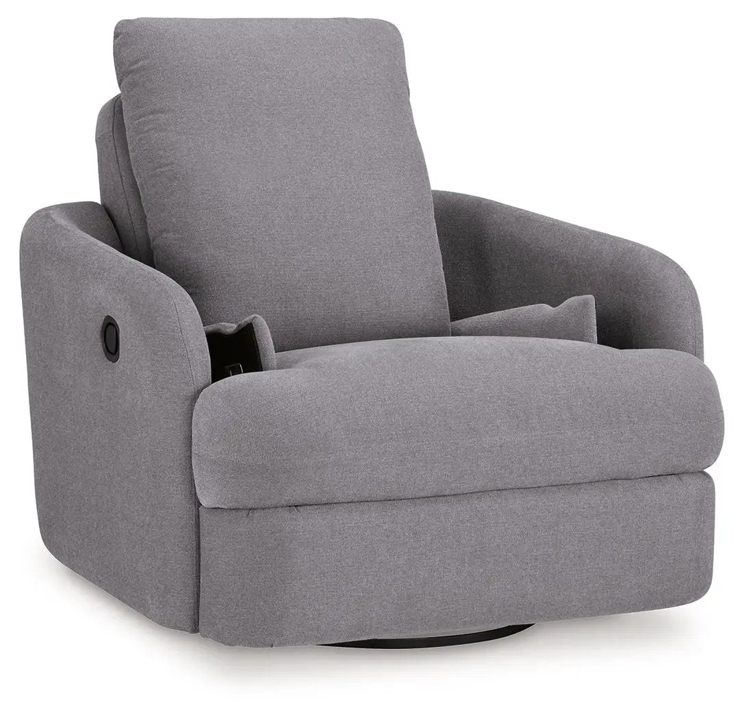 Modmax Swivel Glider Recliner | Cool Contemporary Look | Low-Maintenance Lounging | 41.38 Inch Length