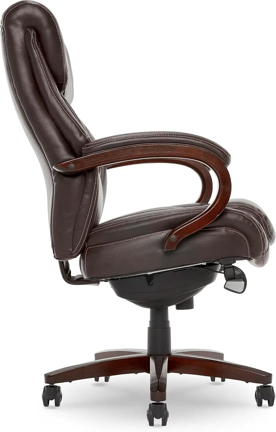 Bellamy Executive Office Chair With Memory Foam Cushions Brown Bonded Leather from PriceLows™