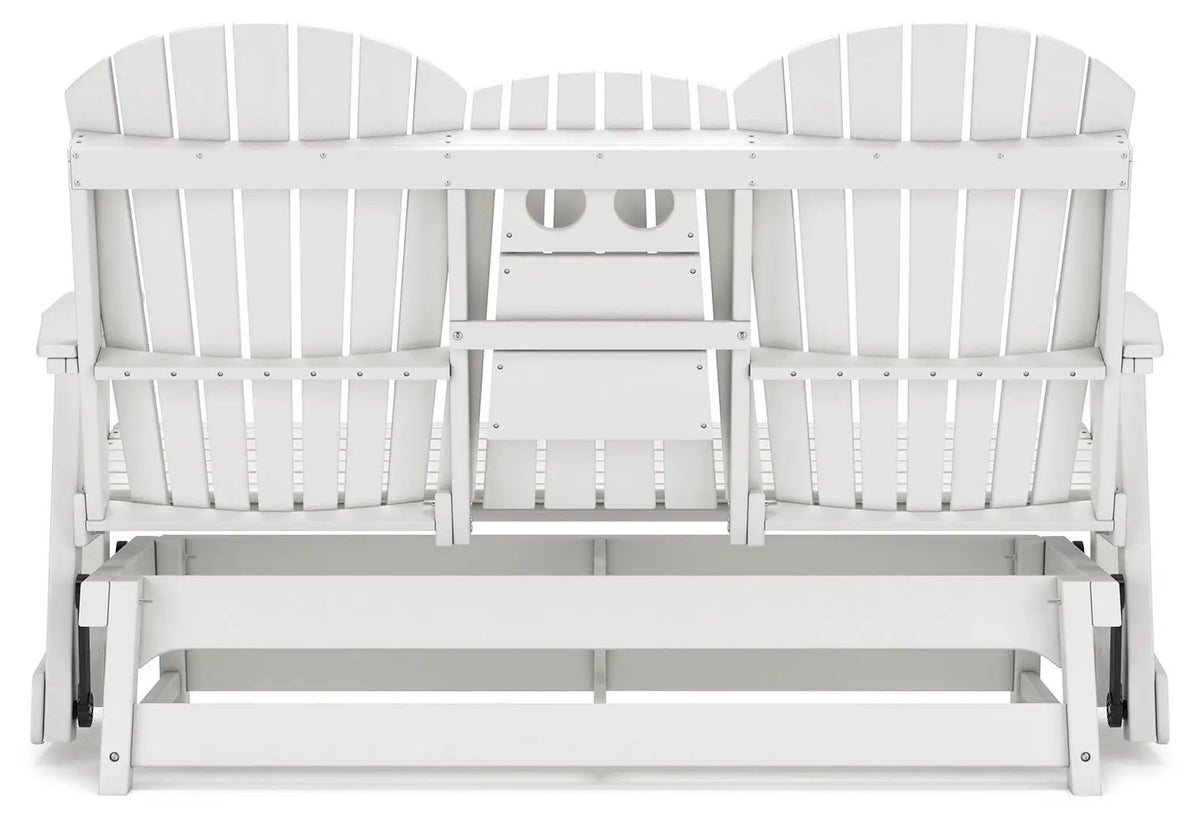 Hyland Wave Glider Loveseat | Adirondack-Inspired Design | 67 Inch Width | Outdoor Seating