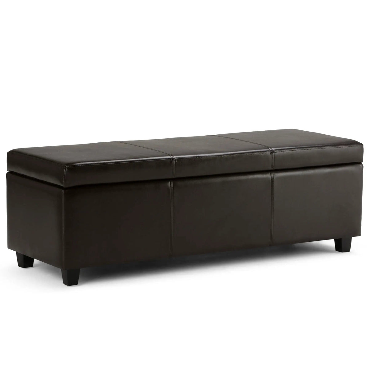 Storage Ottoman Bench | Solid Wood Frame | High Density Foam