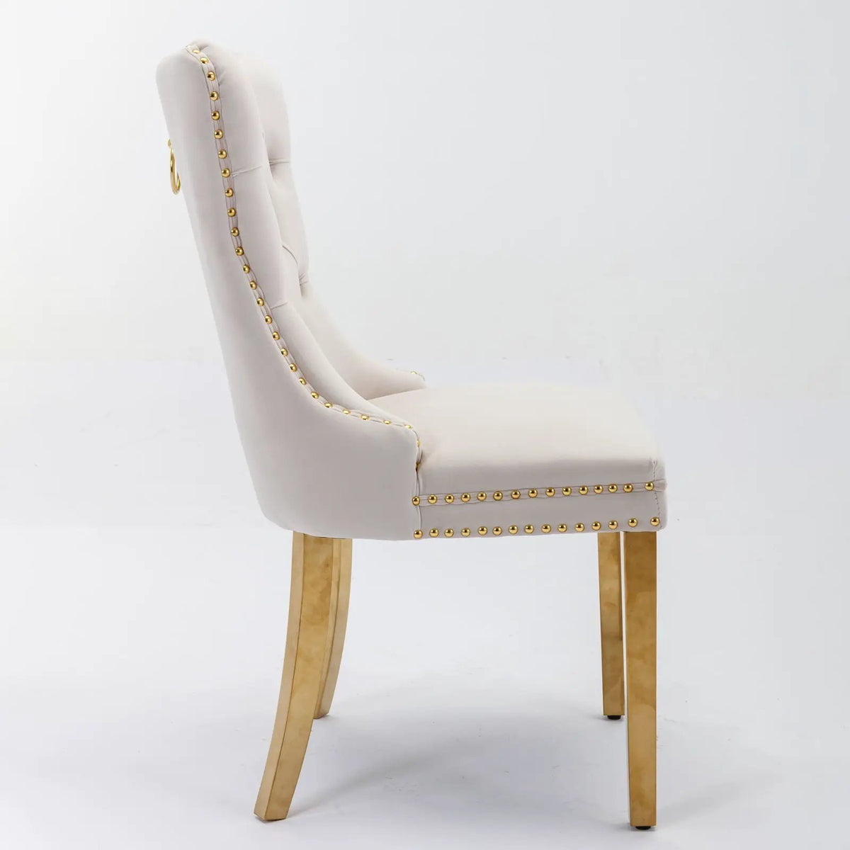 Dining Chair | Tufted Upholstery | Solid Wood Frame | Set Of 2