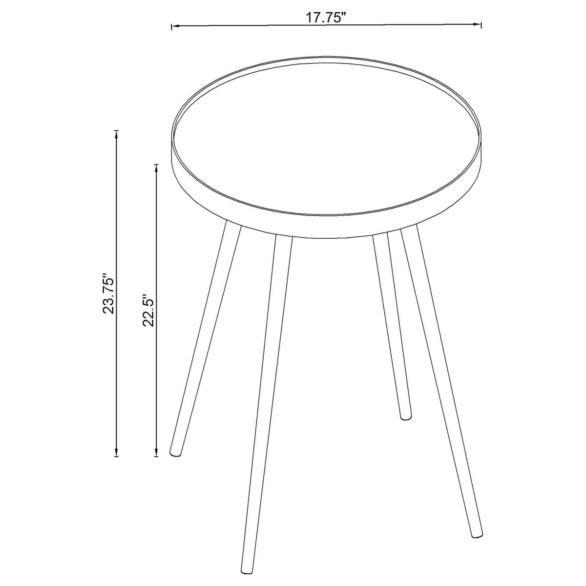 Kaelyn 3-piece Round Coffee and End Table Set | 3-Piece Set | Metal | Gold