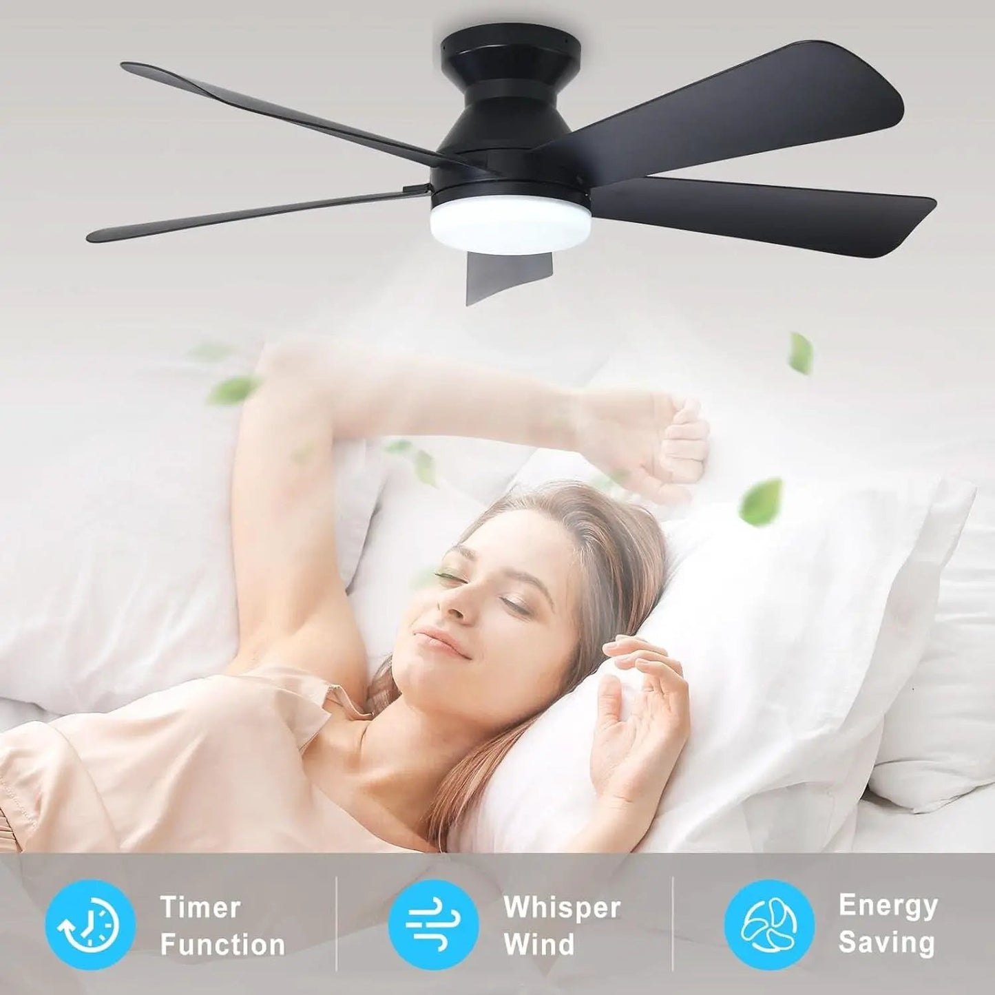 42 Inch Ceiling Fan With Dimmable LED Light Remote from PriceLows™