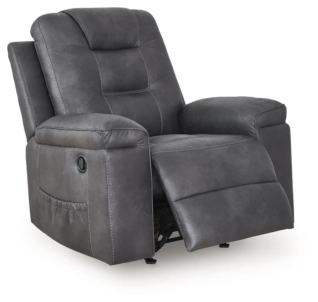 Stockworth Rocker Recliner | Warm Faux Leather | Inviting Comfort | 42 Inch Length