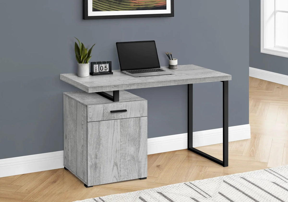 Computer Desk With Storage Unit | 47.25 Inch Width | Left Or Right Setup | One Drawer