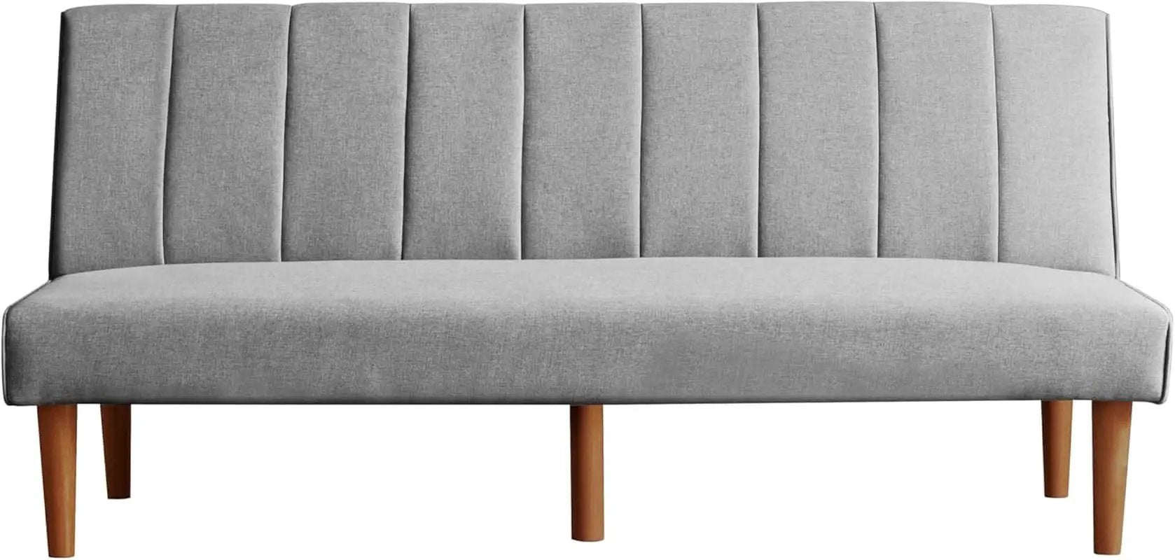 Beige Convertible Futon Sofa Bed For Living Room Use from PriceLows™