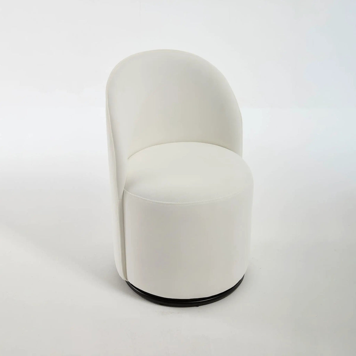 360 Degree Swivel Barrel Chair | Armless Dining Chair | Compact Design | Cozy Upholstery