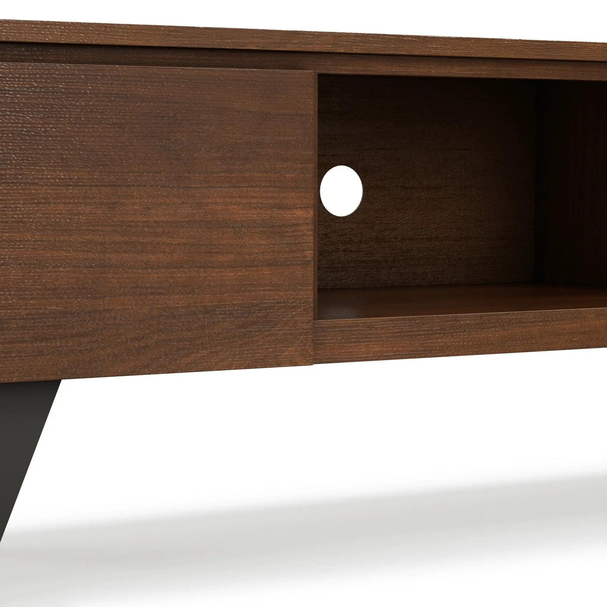 Lowry Handcrafted TV Media Stand | 72 x 17 x 20 in | Solid Wood & Walnut | Walnut