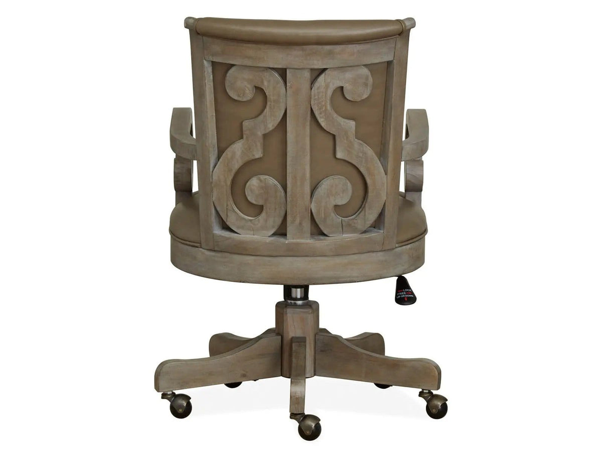 Tinley Park Fully Upholstered Swivel Chair | 26.16 x 22.5 x 36.25 in | Wood | Dove Tail Gray