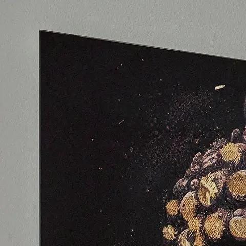 Caymoore Wall Art Wall Decor | 36 x 1 x 48 in | Glass | Black / Gold Finish