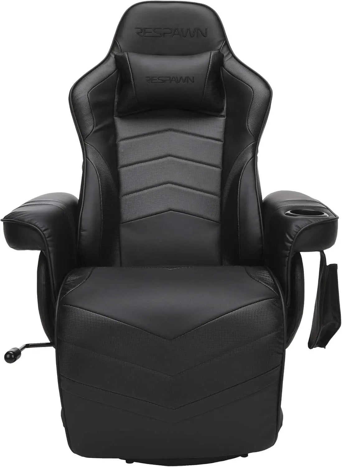 900 Gaming Recliner Black With Adjustable Leg Rest Cupholder from PriceLows™