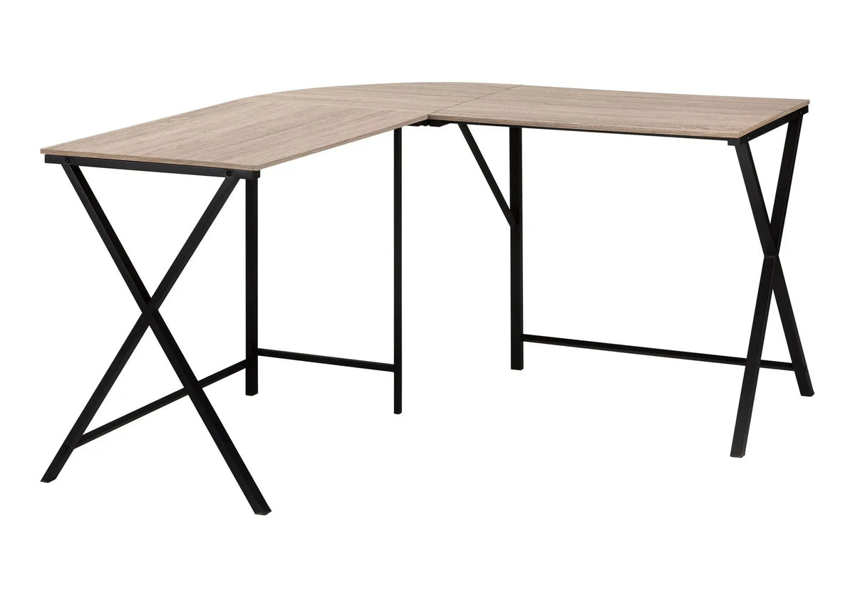 L-Shaped Corner Computer Desk | 55.25 Inch Square | Space-Saving Corner Design | Easy Assembly