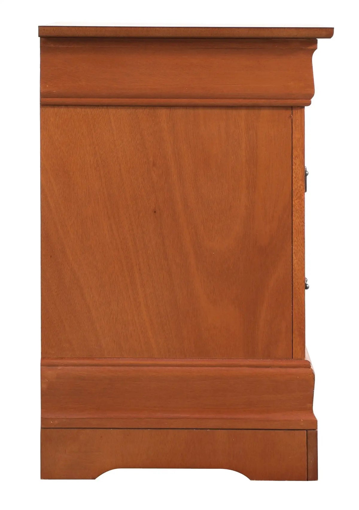 Louis Phillipe Nightstand | Traditional Wood Design | English Dovetailed Drawers | Metal Center Guides